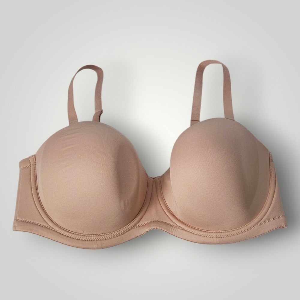 Wacoal 854119 Full Coverage Underwire Bra 42DDD Nude Beige Plus Size T-Shirt - Picture 4 of 14